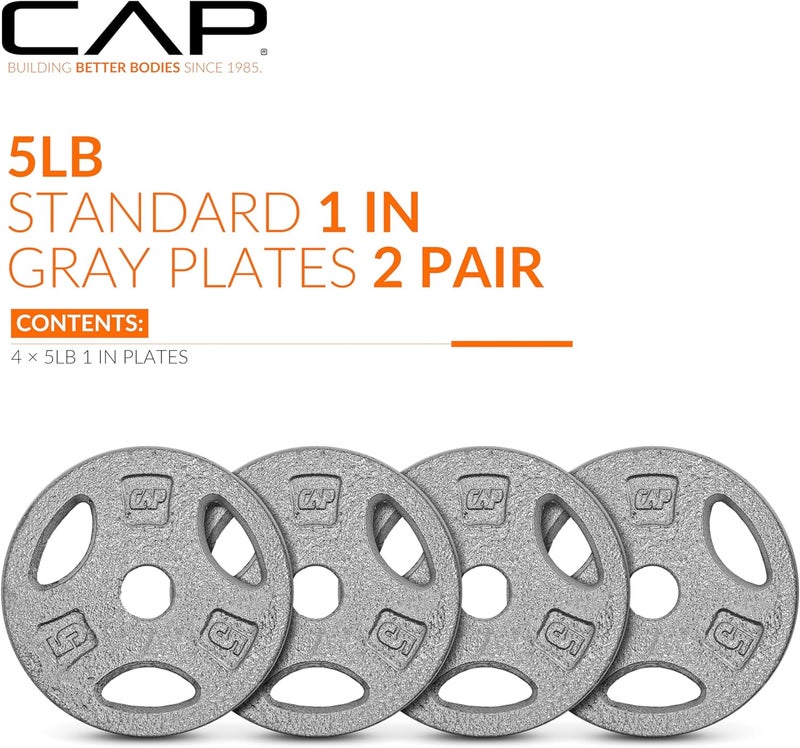 CAP Barbell Standard 1-Inch Grip Weight Plates - Image 2